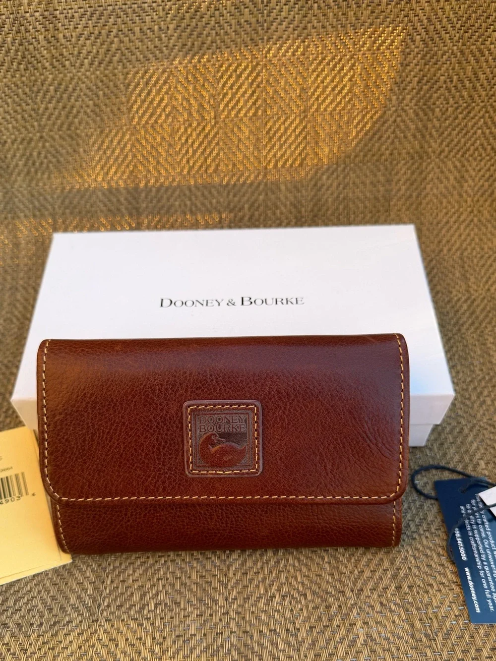 Dooney & Bourke FLORENTINE FLAP WALLET in CHESTNUT